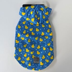 FuzzYard Blue Duck Print Dog Jacket size 1 NWT
